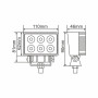 Фара світлодіодна Winso Pro Epistar white точковий 10-30V, 18W (6x3W), 1шт