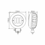 Фара светодиодная Winso Pro 10-30V, 30W (3x10W), 2700Lm, CSP1860DE 1шт