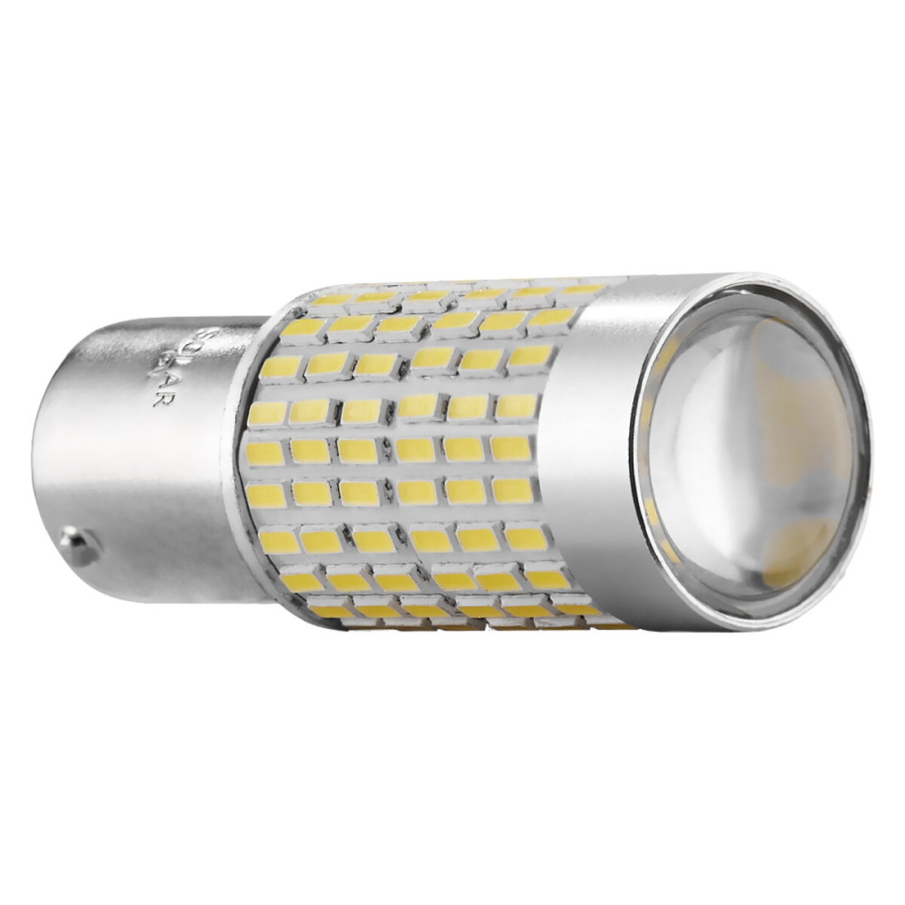 Автолампа Solar LED 12V S25 BA15s-144x3014SMD white canbus 2шт