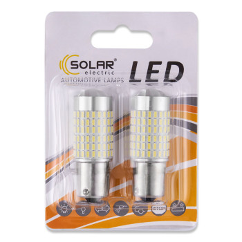 Автолампа Solar LED 12V S25 BA15s-144x3014SMD white canbus 2шт Автолампа Solar LED 12V S25 BA15s-144x3014SMD white canbus 2шт