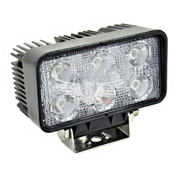 Фара светодиодная Brevia Epistar white Flood 10-30V, 18W (6x3W), 1320Lm, 1шт
