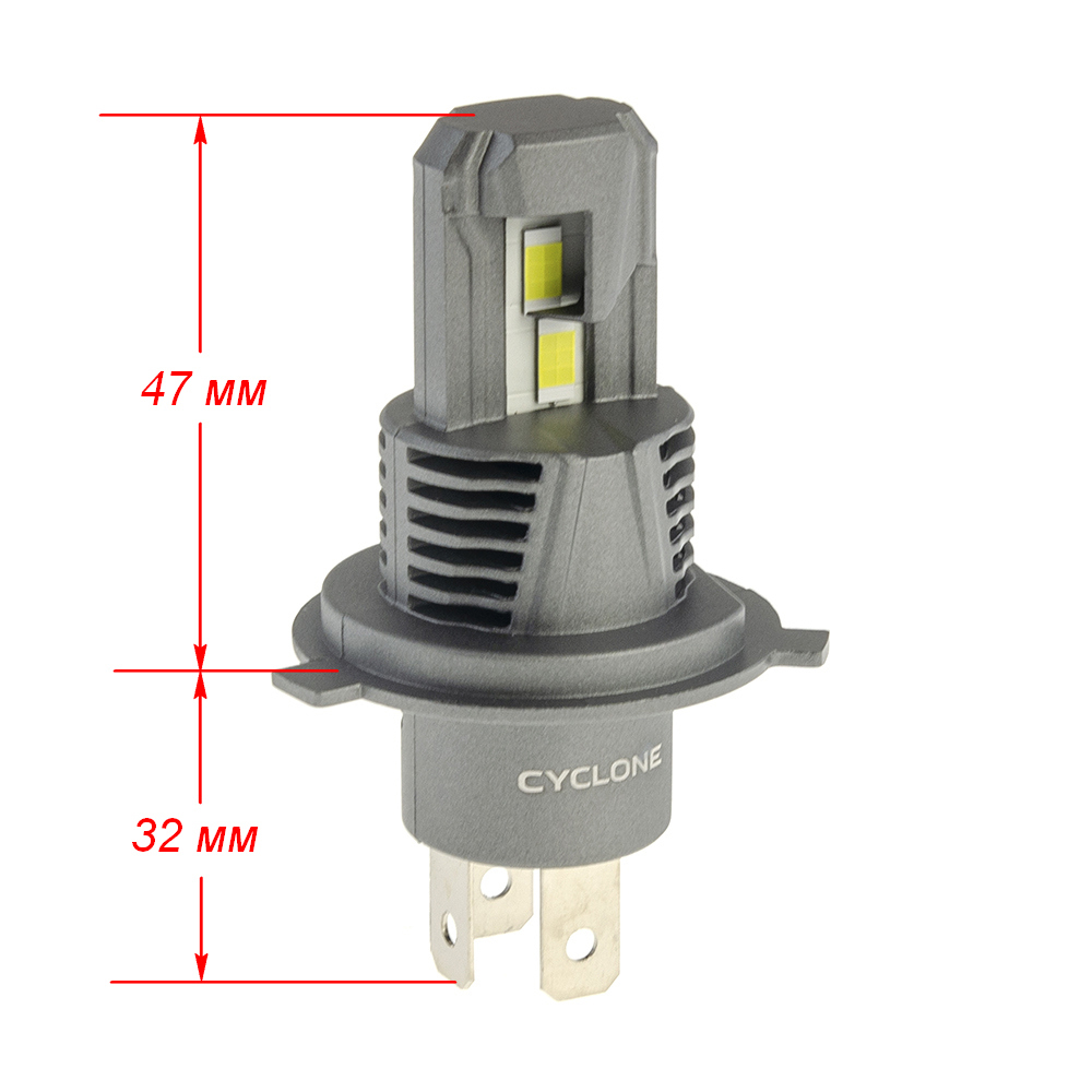 Лампа LED Cyclone H4 H/L 5500K type 43
