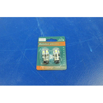 Лампочка Balaton LED-BL 179 габаритна у ліхтар 2-х конт BAY15D-5050-8SMD 12V біла(2 шт)