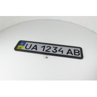 Рамка номерного знака BALATON чорна з сіткою