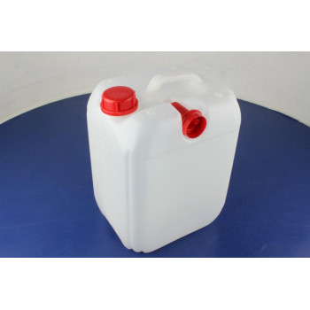 Канистра пластиковая белая с крышкой и лейкой 10л "Balaton"