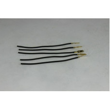 Наконечник проводів (папа з проводком), 6,3мм ЧОРНИЙ провід (1к-т 5шт) Balaton electro