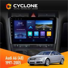 Штатная магнитола Audi A6 (4B) 1997-2005 Cyclone C9-006 4x64, DSP, DVR