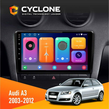  Штатна магнітола Audi A3 2003-2012 Cyclone C9CPL 2x32