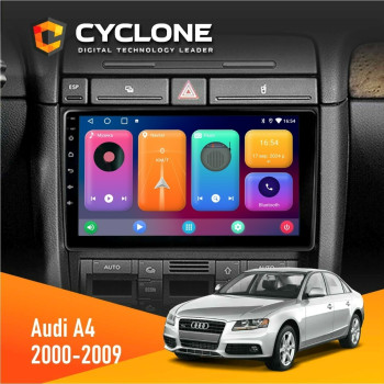  Штатна магнітола Audi A4 2000-2009 Cyclone C9CPL 2x32