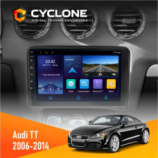 Штатная магнитола Audi TT 2006-2014 Cyclone C9006 4x64, DSP, DVR