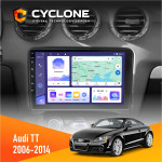 Штатная магнитола Audi TT 2006-2014 Cyclone C9-011 4x64, DSP