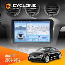 Штатная магнитола Audi TT 2006-2014 Cyclone C9009 4x64, DSP, 4G, 2k
