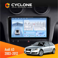 Штатная магнитола Audi A3 2003-2012 Cyclone C9-012 4x64 DSP 4G