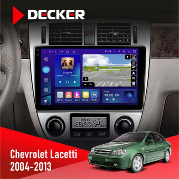  Штатна магнітола Chevrolet Lacetti 2004-2013 Climate Decker D10005 4x64, DSP, 360, 4G, 2k