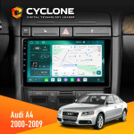Штатная магнитола Audi A4 2000-2009 Cyclone C9-013 4x64 DSP 4G