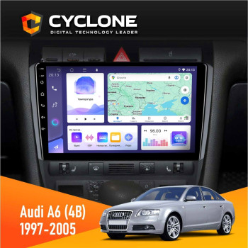 Штатная магнитола Audi A6 (4B) 1997-2005 Cyclone C9-011 4x64, DSP