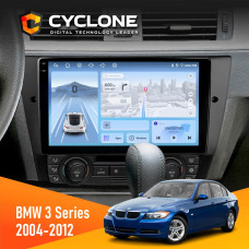 Штатная магнитола BMW 3 Series (E90, E91, E92, E93) 2004-2012 Cyclone C9-009 4x64, DSP, 4G, 2k