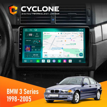 Штатная магнитола BMW 3 Series (E46) 1998-2005 Радіо модуль Cyclone C9-013 4x64 DSP 4G