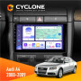Штатна магнітола Audi A4 2000-2009 Cyclone C9008 4x64, DSP