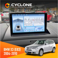 Штатная магнитола BMW X3 (E83) 2004-2010 Cyclone C9009 4x64, DSP, 4G, 2k