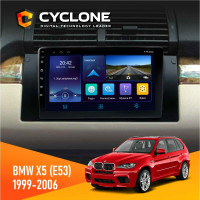  Штатна магнітола BMW X5 (E53) 1999-2006 Радіо модуль Cyclone C9006 4x64, DSP, DVR