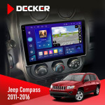 Штатна магнітола Jeep Compass, Patriot 2011-2016 Decker D10005 4x64, DSP, 360, 4G, 2k
