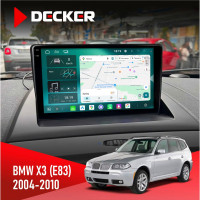 Штатная магнитола BMW X3 (E83) 2004-2010 Decker D9004 6x128, DSP 360, 2k