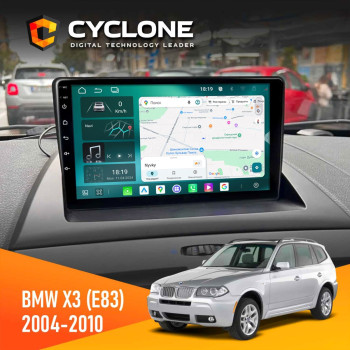 Штатная магнитола BMW X3 (E83) 2004-2010 Cyclone C9-013 4x64 DSP 4G