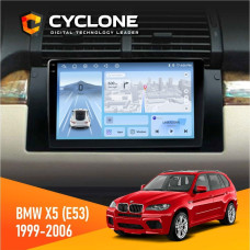 Штатная магнитола BMW X5 (E53) 1999-2006 Радіо модуль Cyclone C9009 4x64, DSP, 4G, 2k