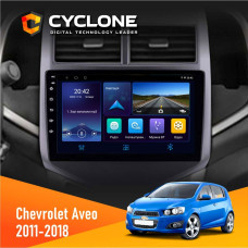 Штатная магнитола Chevrolet Aveo 2011-2018 Cyclone C9006 4x64, DSP, DVR