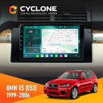 Штатная магнитола BMW X5 (E53) 1999-2006 Радіо модуль Cyclone C9-013 4x64 DSP 4G