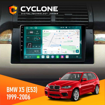 Штатная магнитола BMW X5 (E53) 1999-2006 Радіо модуль Cyclone C9-013 4x64 DSP 4G