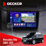 Штатная магнитола Mercedes-Benz Vito 2006-2014 Decker D10005 4x64, DSP, 360, 4G, 2k