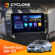 Штатная магнитола Chevrolet Cruze 2009-2018 Cyclone C9006 4x64, DSP, DVR