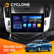Штатная магнитола Chevrolet Cruze 2012-2016 Cyclone C9006 4x64, DSP, DVR
