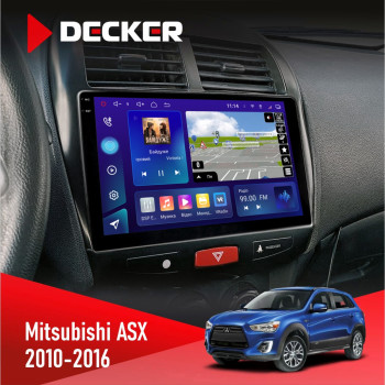  Штатна магнітола Mitsubishi ASX 2010-2016 Decker D10005 4x64, DSP, 360, 4G, 2k