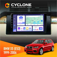 Штатная магнитола BMW X5 (E53) 1999-2006 Радіо модуль Cyclone C9008 4x64, DSP