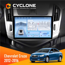 Штатная магнитола Chevrolet Cruze 2012-2016 Cyclone C9009 4x64, DSP, 4G, 2k