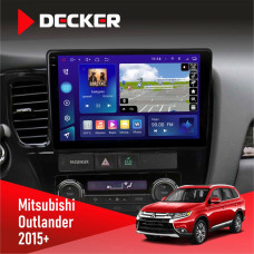  Штатна магнітола Mitsubishi Outlander 2015+ Decker D10005 4x64, DSP, 360, 4G, 2k