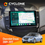 Штатная магнитола Chevrolet Cruze 2009-2018 Cyclone C9-013 4x64 DSP 4G