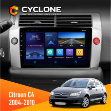 Штатная магнитола Citroen C4 2004-2010 Cyclone C9006 4x64, DSP, DVR