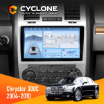 Штатна магнітола Chrysler 300C 2004-2010 Cyclone C9-012 4x64 DSP 4G