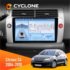Штатная магнитола Citroen C4 2004-2010 Cyclone C9009 4x64, DSP, 4G, 2k