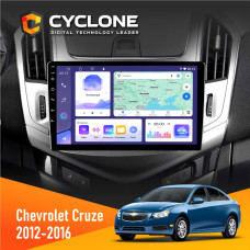 Штатная магнитола Chevrolet Cruze 2012-2016 Cyclone C9008 4x64, DSP