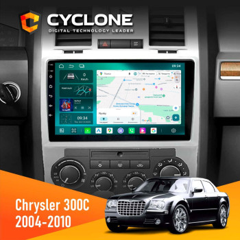 Штатная магнитола Chrysler 300c 2004-2010 Cyclone C9-013 4x64 DSP 4G