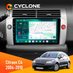 Штатная магнитола Citroen C4 2004-2010 Cyclone C9-013 4x64 DSP 4G