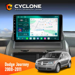 Штатная магнитола Dodge Journey 2008-2011 Cyclone C9-013 4x64 DSP 4G