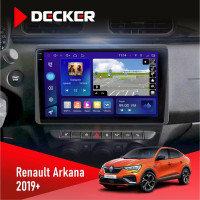 Штатная магнитола Renault Arkana 2019+ Decker D10005 4x64, DSP, 360, 4G, 2k