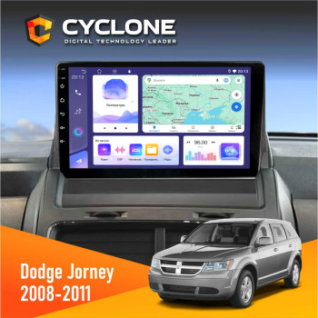 Штатная магнитола Dodge Journey 2008-2011 Cyclone C9-011 4x64, DSP