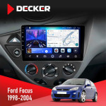 Штатная магнитола Ford Focus 1998-2004 Decker D9-006 4x64, 4G